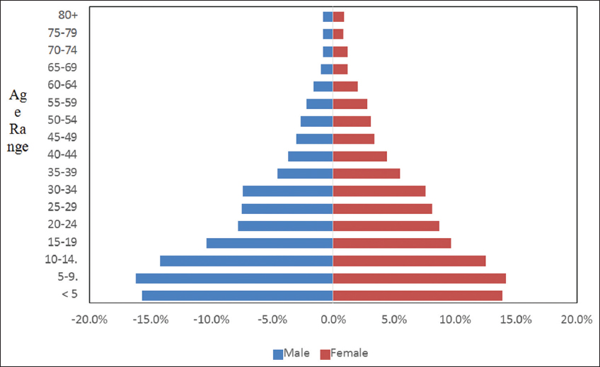 Population Pyramid of Rwanda